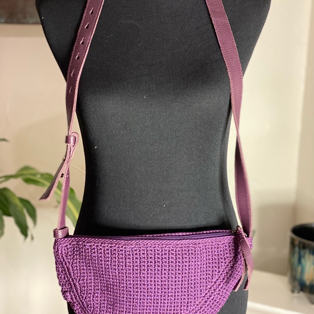 NEW- The Sak- Purple Crochet Crossbody Bag